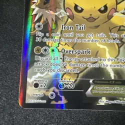 Pikachu EX XY124 XY Black Star Promo 2016 Full Art Holo Pokemon Card TCG - Image 5