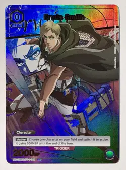 Union Arena TCG: AOT - Erwin Smith (001) - UE10BT/AOT-1-001 U* Attack On Titan - Image 1