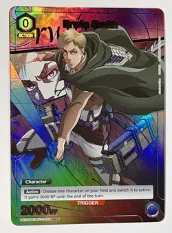 Union Arena TCG: AOT - Erwin Smith (001) - UE10BT/AOT-1-001 U* Attack On Titan - Image 2