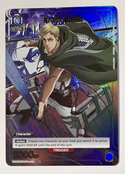 Union Arena TCG: AOT - Erwin Smith (001) - UE10BT/AOT-1-001 U* Attack On Titan - Image 3