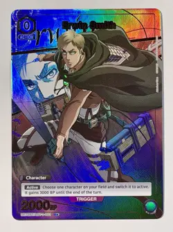 Union Arena TCG: AOT - Erwin Smith (001) - UE10BT/AOT-1-001 U* Attack On Titan - Image 4