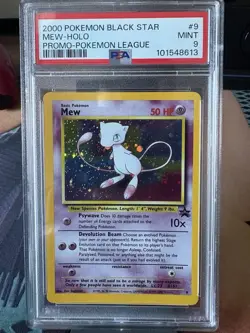 Mew PSA 9 - WOTC Promo Holo Black Star Pokemon Card 2000 - Image 1