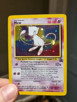 Mew Black Star Promo Holo 9 1999-2000 WOTC near Mint Pokemon Card - Image 2