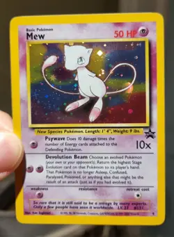 Mew Black Star Promo Holo 9 1999-2000 WOTC near Mint Pokemon Card - Image 4