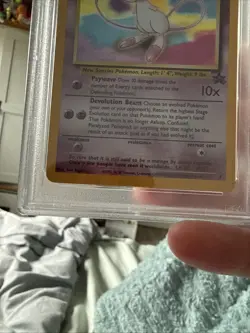 Pokemon 2000 Promo Mew Holo Black Star Rare Vintage Card #9 PSA 9 Mint - Image 3