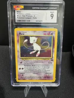 Mew #9 Holo - CGC Mint 9 - 2000 Pokemon Black Star Promo - Image 1