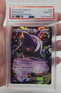 2014 Pokemon Gengar EX XY Phantom Forces 34/119 Psa 10 GEM MINT - Image 3