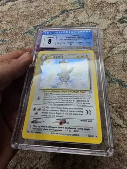 2000 Togetic 16/111 Holo Rare Pokemon Card Neo Genesis Vintage WOTC CGC 8 Nice J - Image 2