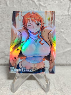 Nami Trading Card Waifu Goddess Story Anime Girl holo Karte Manga Full Art - Image 1
