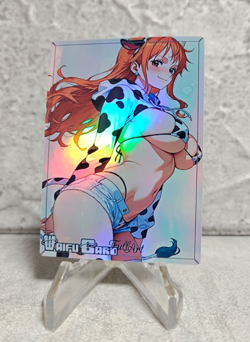 Nami Trading Card Waifu Goddess Story Anime Girl holo Karte Manga Full Art - Image 1
