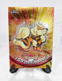 Arcanine #59 Chrome Pokemon Topps 2000 TV Animation Card - Image 1
