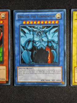 Yugioh - Egyptian God Cards Slifer, Obelisk & Ra YGLD Limited Ultra Rare NM - Image 3