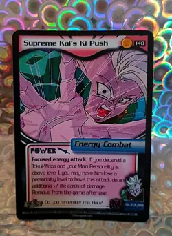 2003 Score CCG - TCG, Supreme Kai's Ki Push, 5 Star Foil DBZ Card #148 - Image 1
