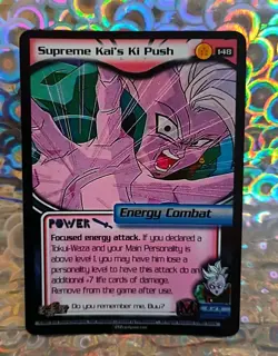 2003 Score CCG - TCG, Supreme Kai's Ki Push, 5 Star Foil DBZ Card #148 - Image 3