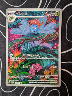 Pokemon Card Gloom 198/197 Obsidian Flames Illustration Rare Holo nm - Image 1