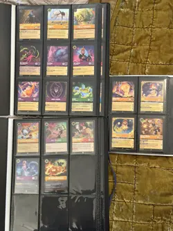 Disney LORCANA Stitch, Heroes, and Mickey Binder Lot with Foil & NonFoil cards - Image 3