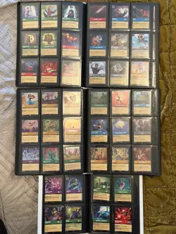 Disney LORCANA Stitch, Heroes, and Mickey Binder Lot with Foil & NonFoil cards - Image 4