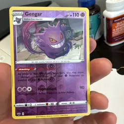 Pokemon Gengar TCG Reverse Holo Rare Card 85/202 Sword & Shield - Image 1