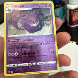 Pokemon Gengar TCG Reverse Holo Rare Card 85/202 Sword & Shield - Image 3