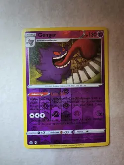 Pokemon TCG Gengar Chilling Reign Holo Rare Card 057/198 NM Condition - Image 1