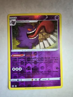 Pokemon TCG Gengar Chilling Reign Holo Rare Card 057/198 NM Condition - Image 2