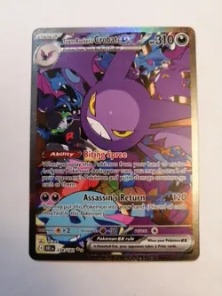 Pokemon TCG Team Rocket's Crobat EX Sir 234/182 Destined Rivals NM Card - Image 1