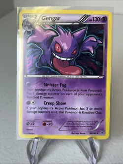 Pokemon Gengar TCG XY Breakthrough Holo Rare Card 60/162 (Cosmos) - Image 1