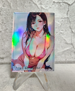 Tifa Lockhart Trading Card Waifu Goddess Story Anime Girl holo Karte Manga Full - Image 1
