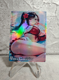Tifa Lockhart Trading Card Waifu Goddess Story Anime Girl holo Karte Manga Full - Image 1