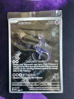 MEWTWO SVP 052 Scarlet Violet 151 Promo Illustration Rare Pokemon Card SEALED - Image 1