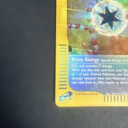 Pokemon TCG Card Retro Energy Skyridge 144/144 Reverse Holo Uncommon LP - Image 2