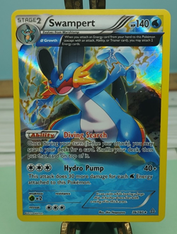 Pokemon Swampert Stage 2 Hydro Pump Holo Rare Card 36/160 XY Primal Clash TCG - Image 1