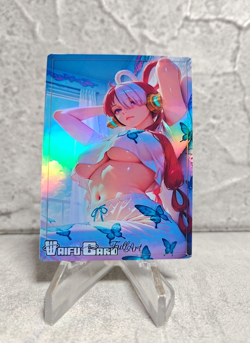 Uta Trading Card Waifu Goddess Story Anime Girl holo Karte Manga Full Art - Image 1