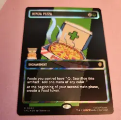Ninja Pizza (Surge Foil) Commander: Teenage Mutant Ninja Turtles Foil N/M - Image 1