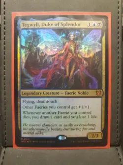 1x Tegwyll, Duke of Splendor 0001 - Eldraine Commander WOC - MTG Regular NM - Image 1