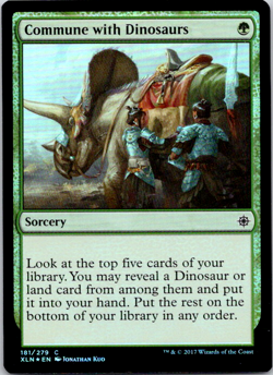 Commune with Dinosaurs C Foil Ixalan 181 LP - Image 1