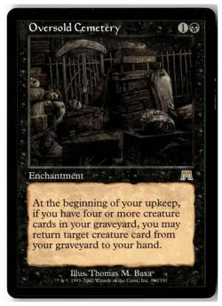 MTG Oversold Cemetery - Onslaught Moderately Played English - Image 1