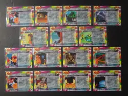 1999 Topps Pokemon First Movie Rainbow Foil Sandpaper Lot x15 Black Holo Brian20 - Image 2