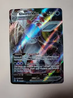 Pokemon TCG Glaceon VMAX Evolving Skies 041/203 Holo Ultra Rare - Image 1