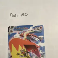 Pokemon TCG Blaziken VMAX Ultra Rare Rapid Strike Holo TG15/TG30 Silver Tempest - Image 1