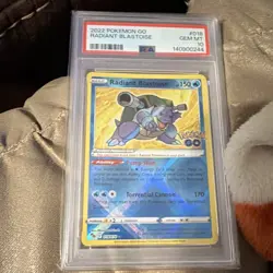 Pokemon GO Radiant Blastoise 018/078 Radiant Rare Holo PSA 10 2022 - Image 2