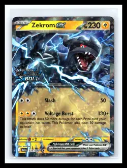 💥 Zekrom ex - 034/086 - Black Bolt - Double Rare Holo STAMP | Pokemon TCG | - Image 1