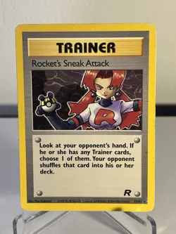 Pokemon TCG Team Rocket Trainer Rocket’s Sneak Attack 72/82 - Image 1