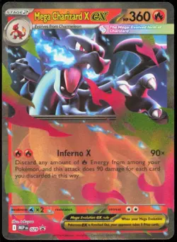 Mega Charizard X ex 029 ME: Mega Evolution Promo Promo NM Pokemon TCG - Image 1