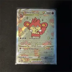 Simisear VSTAR Ultra Rare Full Art Holo GG37/GG70 260 HP Crown Zenith Pokemon - Image 1