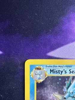 Pokemon TCG Misty's Seadra PRERELEASE HOLO Promo Pokemon Promos 9/132 Holo Promo - Image 2