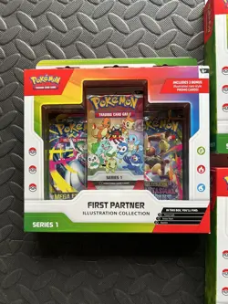 🟢 Pokemon TCG: First Partner Illustration Collection Series 1 (x3) Sealed - Image 2