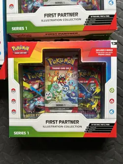 🟢 Pokemon TCG: First Partner Illustration Collection Series 1 (x3) Sealed - Image 5