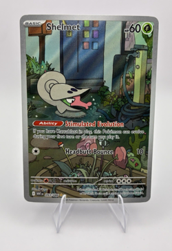 Shelmet Full Art, Pokemon Near Mint, White Flare, Illustration Rare, 93/86 - Image 1