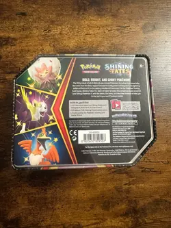 Pokemon TCG Shining Fates Cramorant V Tin 6 Booster Packs Sealed Promo - Image 3